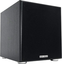Rock Shaker 10 Black 600W Powered Subwoofer, Class-D Amp, Adjustable Crossover,