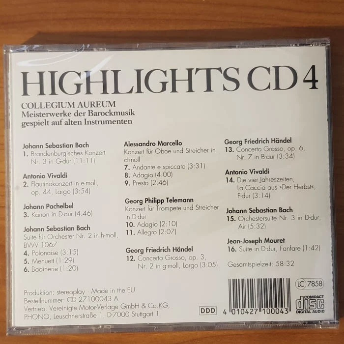 NEUE CD - STEREOPLAY - VARIOUS - Highlights CD 4 - Bild 2 von 2