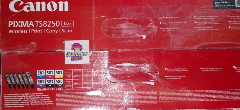 Canon TS 8250 3-in-1 Tintenstrahldrucker Duplex CD/DVD Druck Wlan Airprint Win11 - Bild 4 von 4