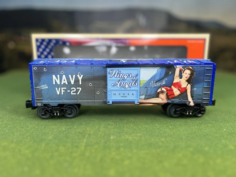 LIONEL WINGS OF ANGELS VICTORIA MUSA BOXCAR 2138120 O GAUGE WWII NAVY - MINT - Image 2 of 4