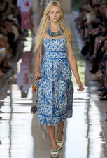 Tory Burch Retail $475 Size 4 Ramona Dress Linen Silk Jacquard Sleeveless Dress