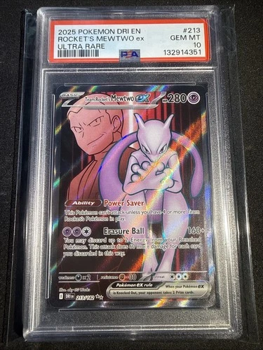 Team Rocket Mewtwo ex 213/182 DRI Destined Rivals PSA 10
