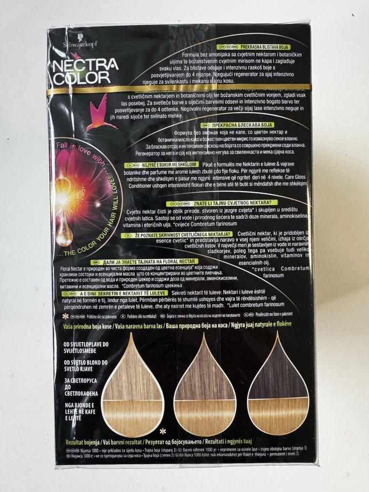 3er-Pack Schwarzkopf Nectra Color 1000 Light Natural Blond / Helles Naturblond - Bild 3 von 4