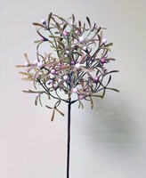 Artplants Kunststoff Scheinbeeren Zweig Vardalin GrüN-Rosa, 55Cm