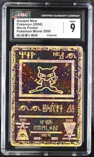 CGC 9 MINT Ancient Mew 2000 Movie Promo Reverse Holo Pokemon Card