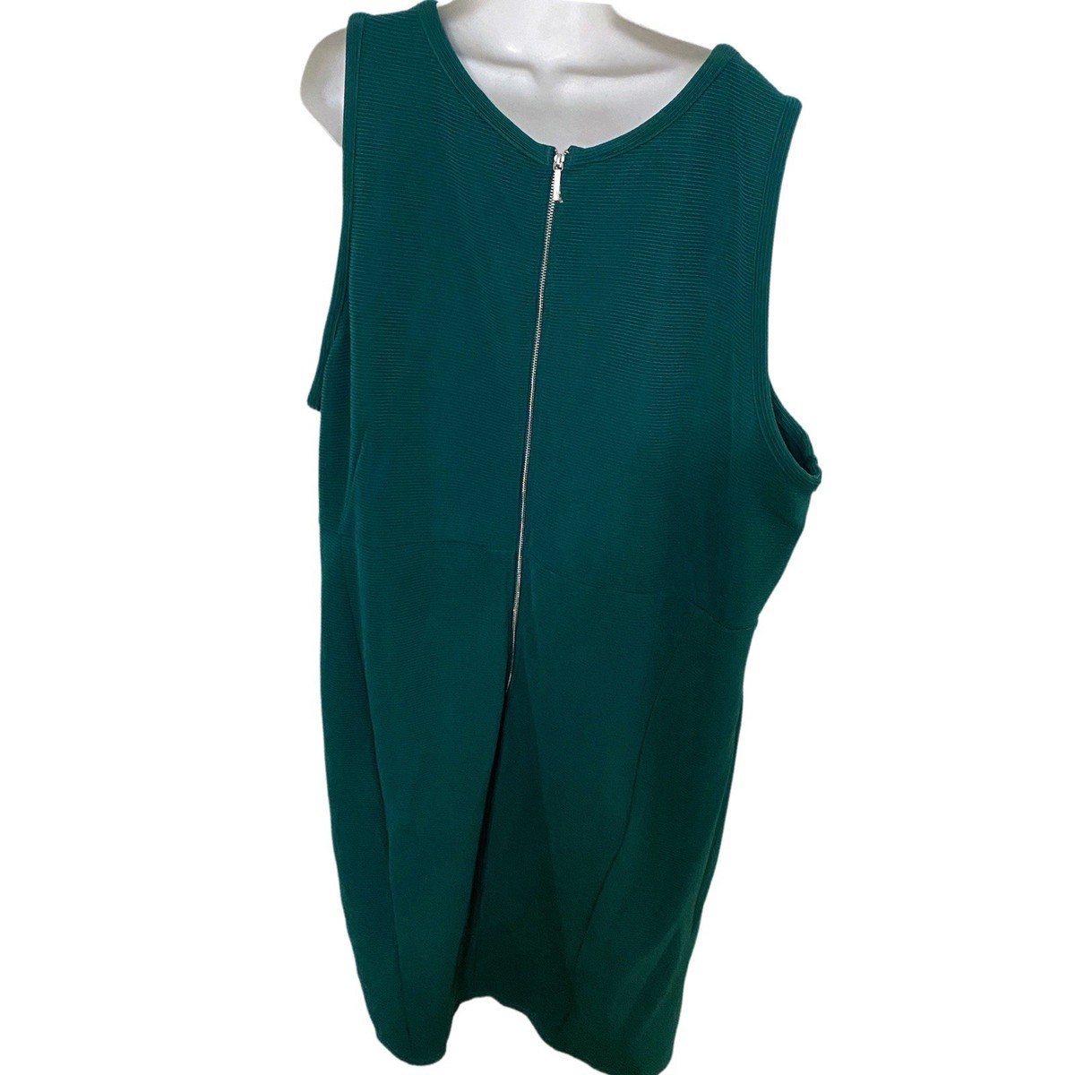 Lane Bryant Womens Plus 28W Green Dress Sleeveless Knee Length NWT | eBay