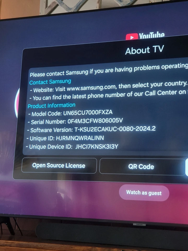 Samsung UN65CU7000FXZA 65" 4K LED Smart TV - Image 3 of 3