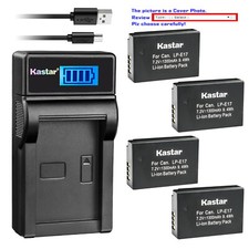 Kastar LCD USB Charger Battery for Canon LP-E17 LC-E17 Canon EOS 760D Camera