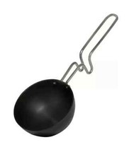 Indian Spice Roasting Spoon Tadka Pan Hard Anodised Tadka Masala Large 3.25mm