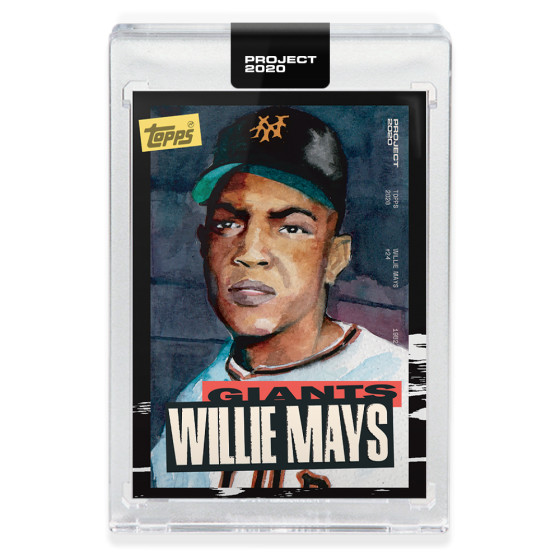 2020 TOPPS PROJECT 2020 #101 WILLIE MAYS - BY JACOB ROCHESTER