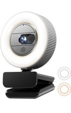 Gusgu 2k QHD WEBCAM WITH MICROPHONE AND RING LIGHT