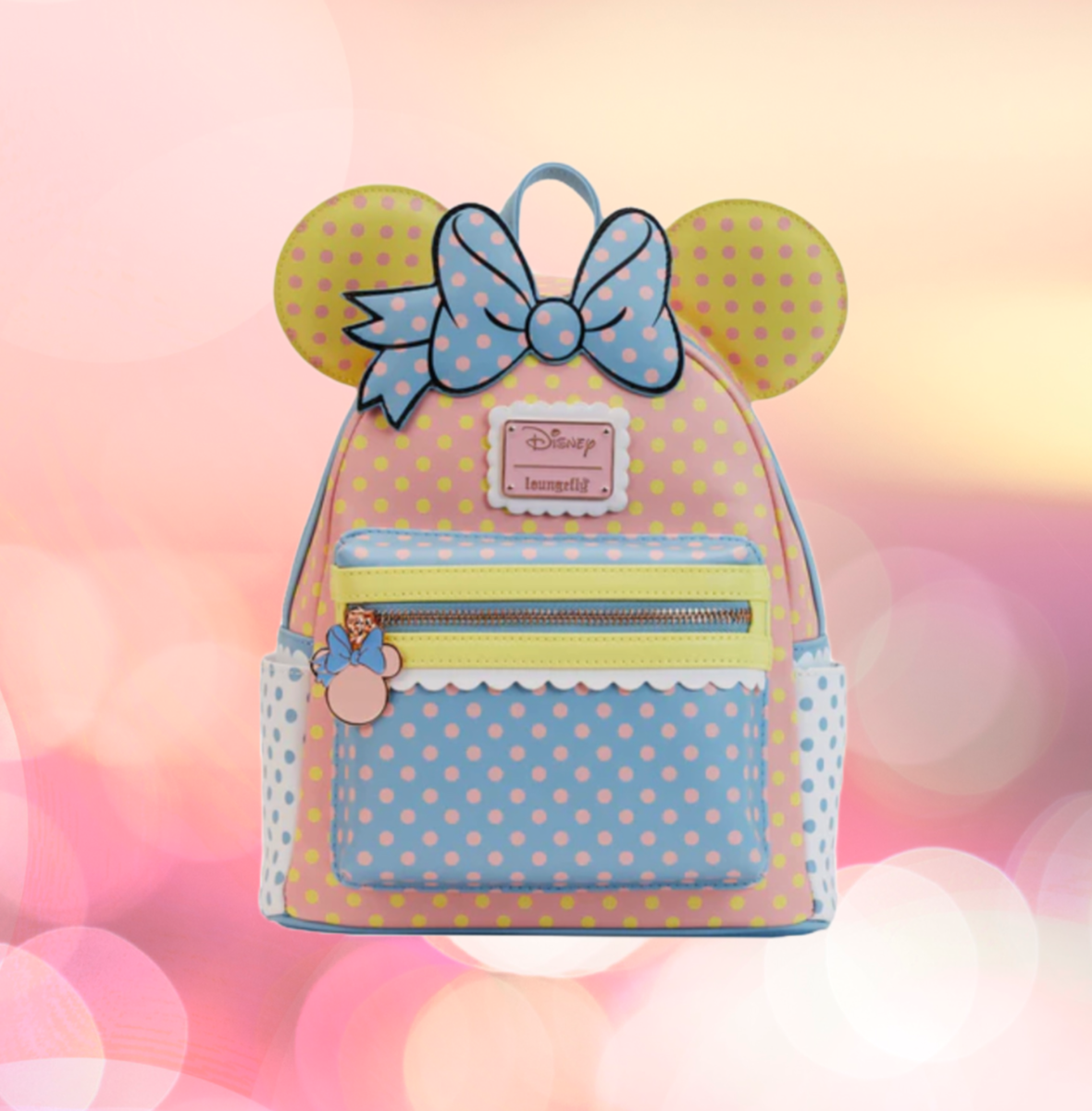 Loungefly Minnie Mouse Pastel Polka Dot Mini Backpack | eBay