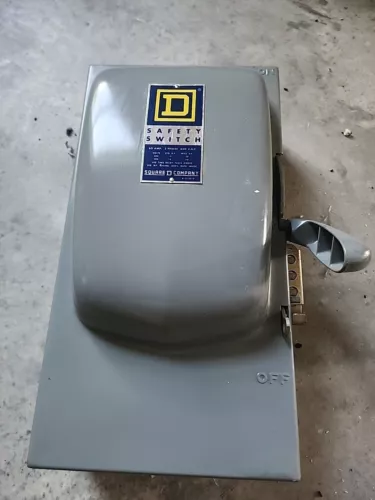 Square D Safety Switch H362 60A 3 PHASE 600V FUSED Series A1 *FREE SHIPPING*