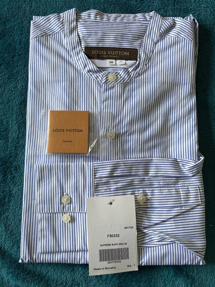 AUTHENTIC LOUIS VUITTON RTW SUPREME COLLABORATION SHIRT MEN AUTHENTIC LOUIS VUITTON RTW SUPREME COLLABORATION SHIRT MEN