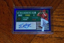 2019 Panini Donruss Bleachers Inc Blue 92/99 Erick Fedde #BI-EF Auto