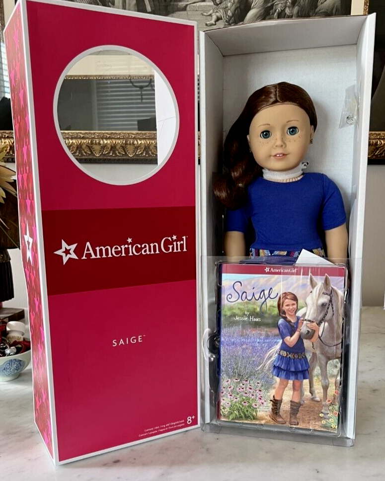 SAIGE american girl doll GIRL OF THE YEAR 2013 RARE RETIRED NEW NEVER