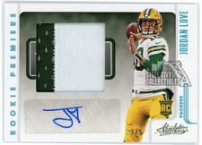 Jordan Love Panini Absolute Rookie Premiere Materials Spectrum Patch Auto 2/5