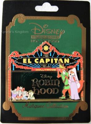 DSF DSSH DISNEY ROBIN HOOD MAID MARIAN EL CAPITAN MARQUEE SIGN PIN