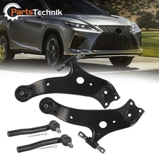 Front Lower Control Arms 4 PCS For Lexus RX350 RX450h Toyota Highlander Tie Rods