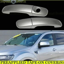 For 2012-2022 2023 Ford Ranger 2 Door Handle COVERS No Smart KH JS ICONIC SILVER