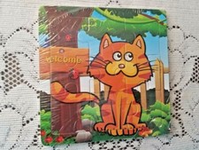 Kids Wooden Puzzle 9-piece Animal Jigsaw Girls and Boys Birthday Gift