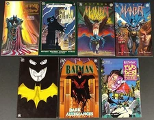 BATMAN LOT OF 17 DIFF. TRADES INCL. DEATH IN FAMILY,DK2,DEATHBLOW,MANBATSPAWN