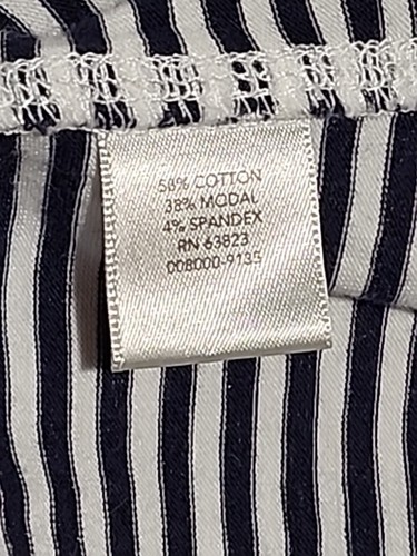 Christopher And Banks Blue and White Stripped Large Women's Top Sleeveless - Picture 8 of 8