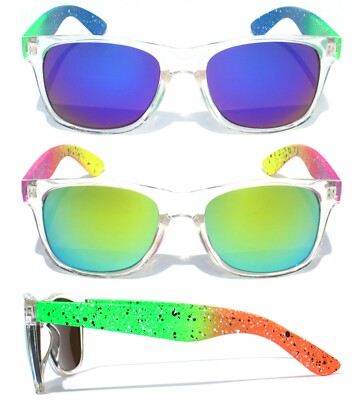 Mirror Lens Radical 80s Party Fashion Retro Vintage Style Sunglasses Shades
