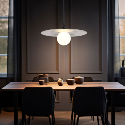 Pendellampe Hängelampe Esstischleuchte silber Retro BigLight