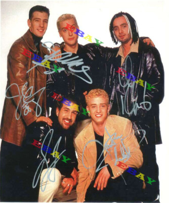NSYNC BAND Justin Timberlake 8x10 Autographed Signed Photo