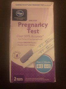 Kroger Brand 1 Step Pregnancy Test 99 Accurate 2 Tests In Box 11110382443 Ebay