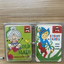 1967 ED U CARDS Old Maid  Story Cards Mini Card Games 2 x 2.5 inches Vintage