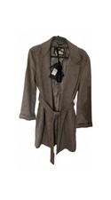 Liu Jo Camel Pure Cashmere Wrap Coat, Uk Size 12-bnwt