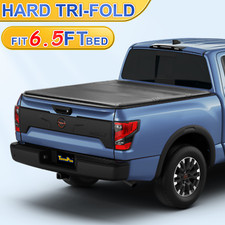 6.5ft 78.7" Bed FRP Hard Tri-Fold Tonneau Cover for 2017-26 Nissan Titan XD