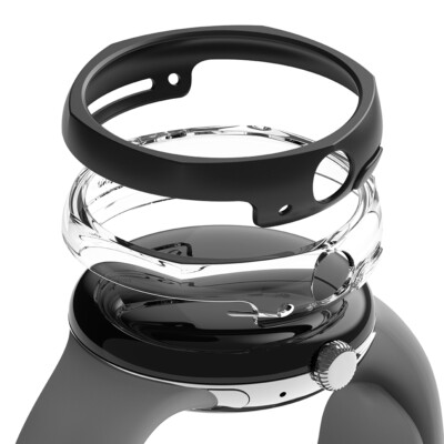 Google Pixel Watch Case | Ringke [Slim Edge] PC Protector Lightweight Cover 2PK