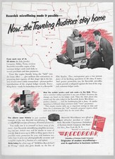 Recordak Eastman Kodak Microfilm Vintage 1951 Print Ad
