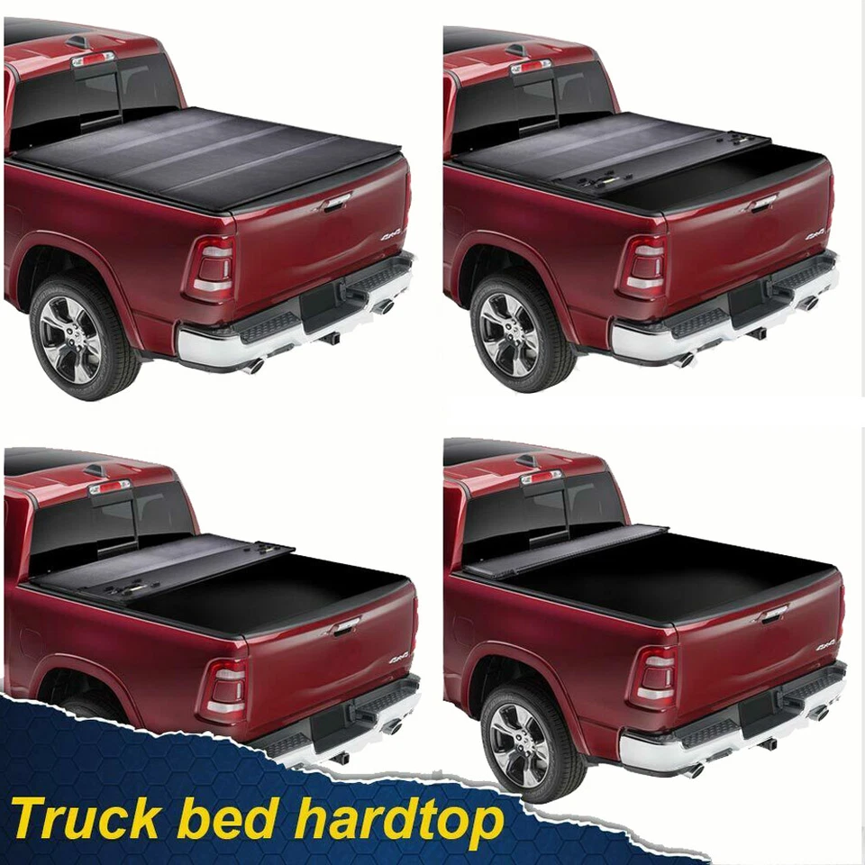 Cubierta rígida de 4 pliegues con platón de 6 ft (74") para GMC Canyon/Chevy Colorado 2004-2012 Foto 2 de 4