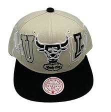 Gorra Mitchell & Ness Chicago Bulls Hype Tipo HWC Crema Ajustable Snapback