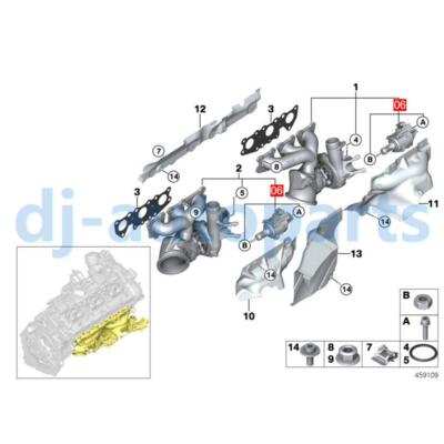 ネネページ Turbocharger Wastegate Actuator 11658691853 For BMW G32 G12