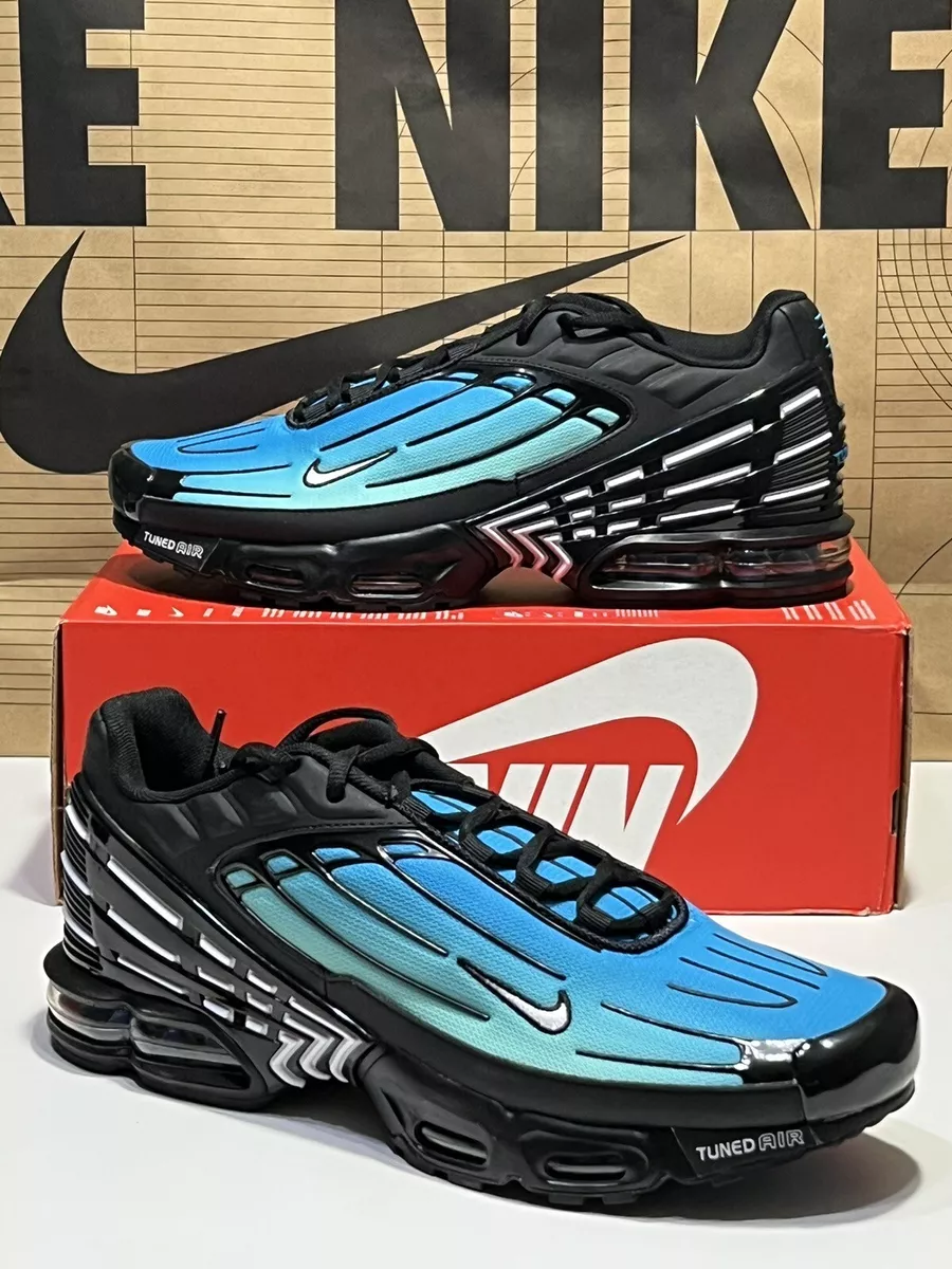 New Nike Air Max Plus 3 Aqua Black Gradient FQ2417 001 Men s Size 12 Shoes