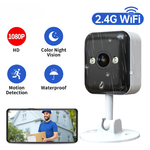 1080P Wifi IP Camera Waterproof Mini Camera 5X ZoomColor Night Smart HomeMonitor