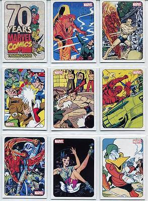 MARVEL 70TH ANNIVERSARY SET 72 CARDS AND TRIBUTE SET 9