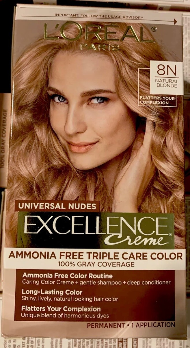 Loreal Excellence Creme Hair Color Universal Nudes Triple Care