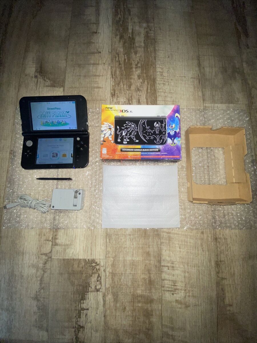 New Nintendo 3DS XL New Model Pokemon Solgaleo Lunala Black New Nintendo 3DS XL New Model Pokemon Solgaleo Lunala Black