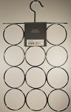 Scarf Hanger Chrome Finish 12 Loops