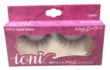 Ioni Faux Eyelashes 3D Mink RICH RICH 68674 Eyelashes 100% Hand Made