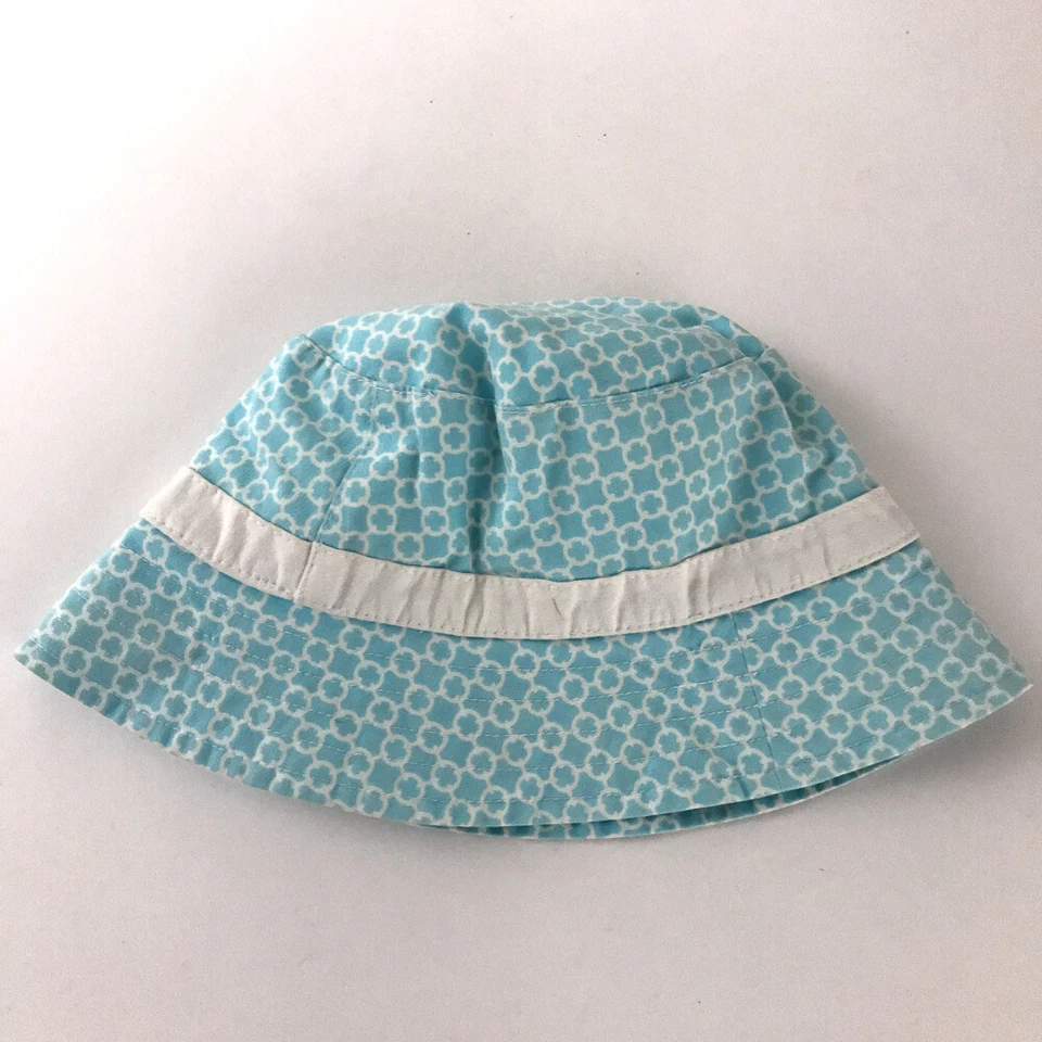 Chapéu de sol balde padrão círculo azul claro e branco Tommy Hilfiger 2-4 anos - Imagem 2 de 4