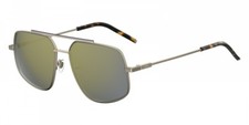 New FENDI FF M0007/S 3YG/JO Aviator Sunglasses, Light Gold / Grey Bronze Mirror