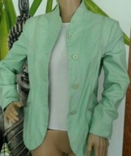 Couture Armani Italian Leather. Butter Soft Lined Blazer/jacket/ Coat. Sz 44