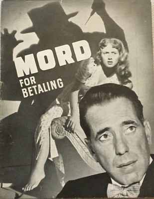 The Enforcer Humphrey Bogart Zero Mostel Ted D C Vintage 1951 Danish Movie Pr...